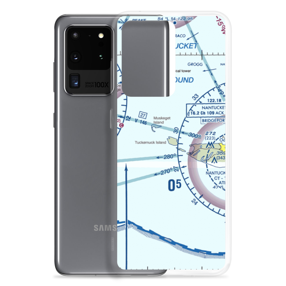 Tuckernuck Airport (MA72) VFR Sectional Samsung Case Samsung Galaxy S20 Ultra model shown