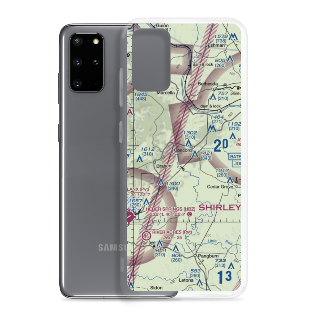 Tuckers Field (TUCK) VFR Sectional Samsung Case Samsung Galaxy S20 Plus model shown