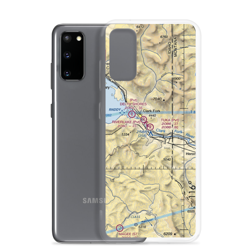 Tuka STOLport (ID32) VFR Sectional Samsung Case Samsung Galaxy S20 model shown
