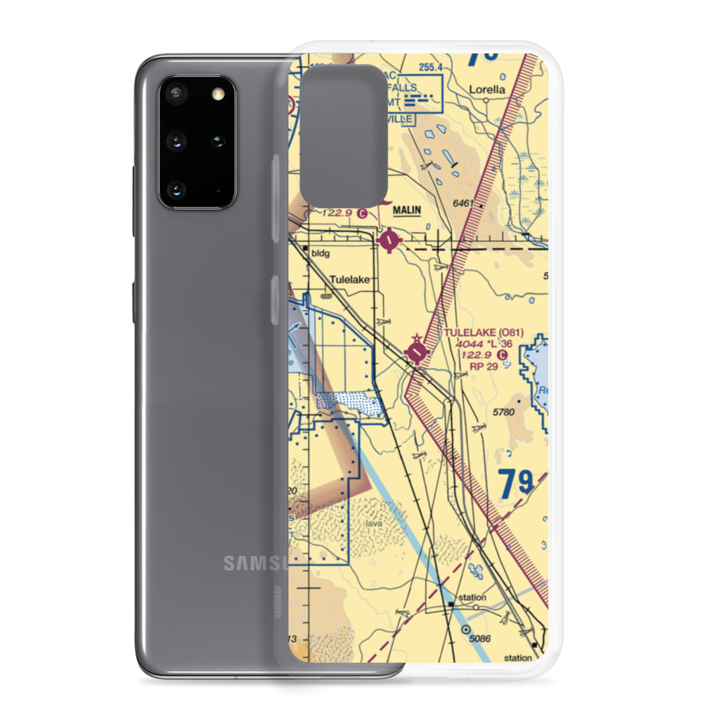 Tulelake Municipal Airport (O81) VFR Sectional Samsung Case Samsung Galaxy S20 Plus model shown