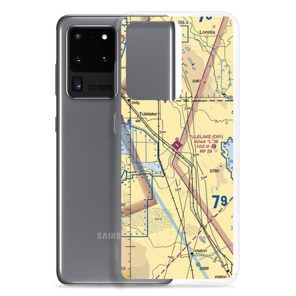 Tulelake Municipal Airport (O81) VFR Sectional Samsung Case Samsung Galaxy S20 Ultra model shown