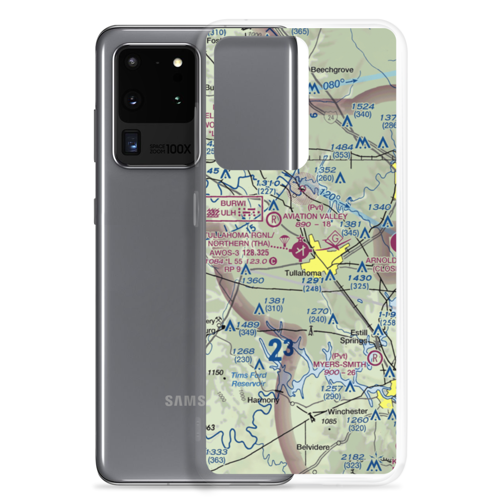 Tullahoma Regional Arpt/Wm Northern Field (THA) VFR Sectional Samsung Case Samsung Galaxy S20 Ultra model shown