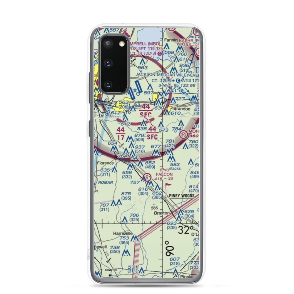 Tullos Field (MS58) VFR Sectional Samsung Case Samsung Galaxy S20 model shown
