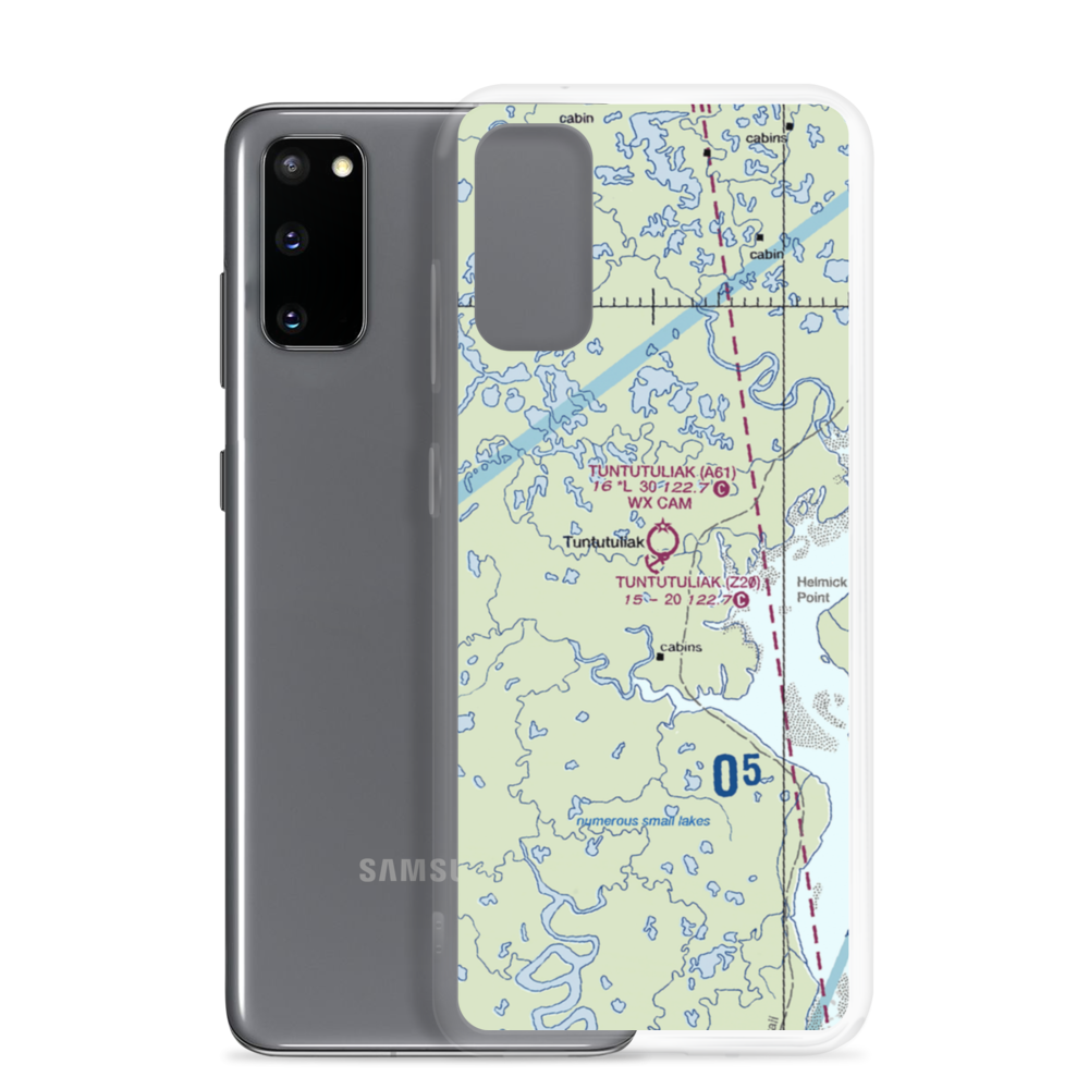 Tuntutuliak Airport (A61) VFR Sectional Samsung Case Samsung Galaxy S20 model shown