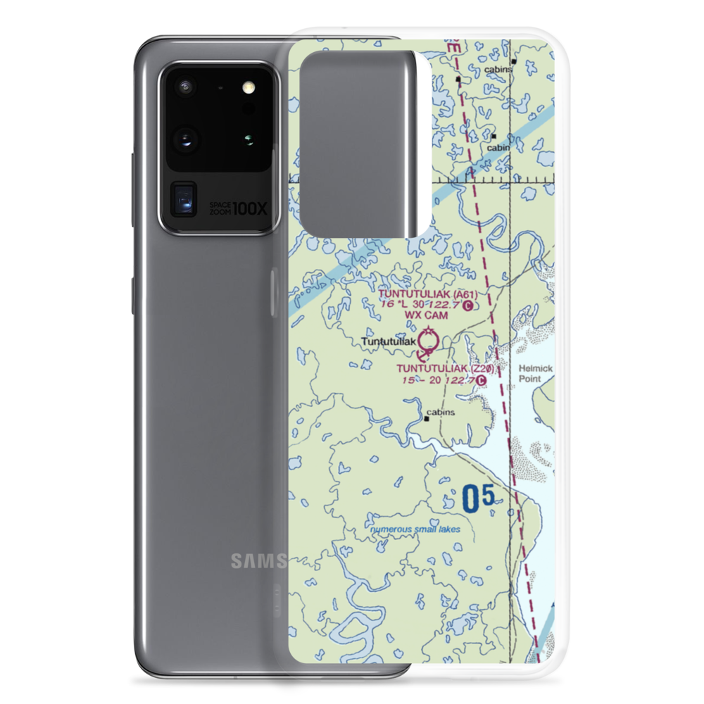 Tuntutuliak Seaplane Base (Z20) VFR Sectional Samsung Case Samsung Galaxy S20 Ultra model shown
