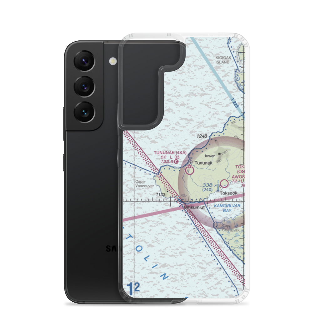 Tununak Airport (4KA) VFR Sectional Samsung Case Samsung Galaxy S22 model shown