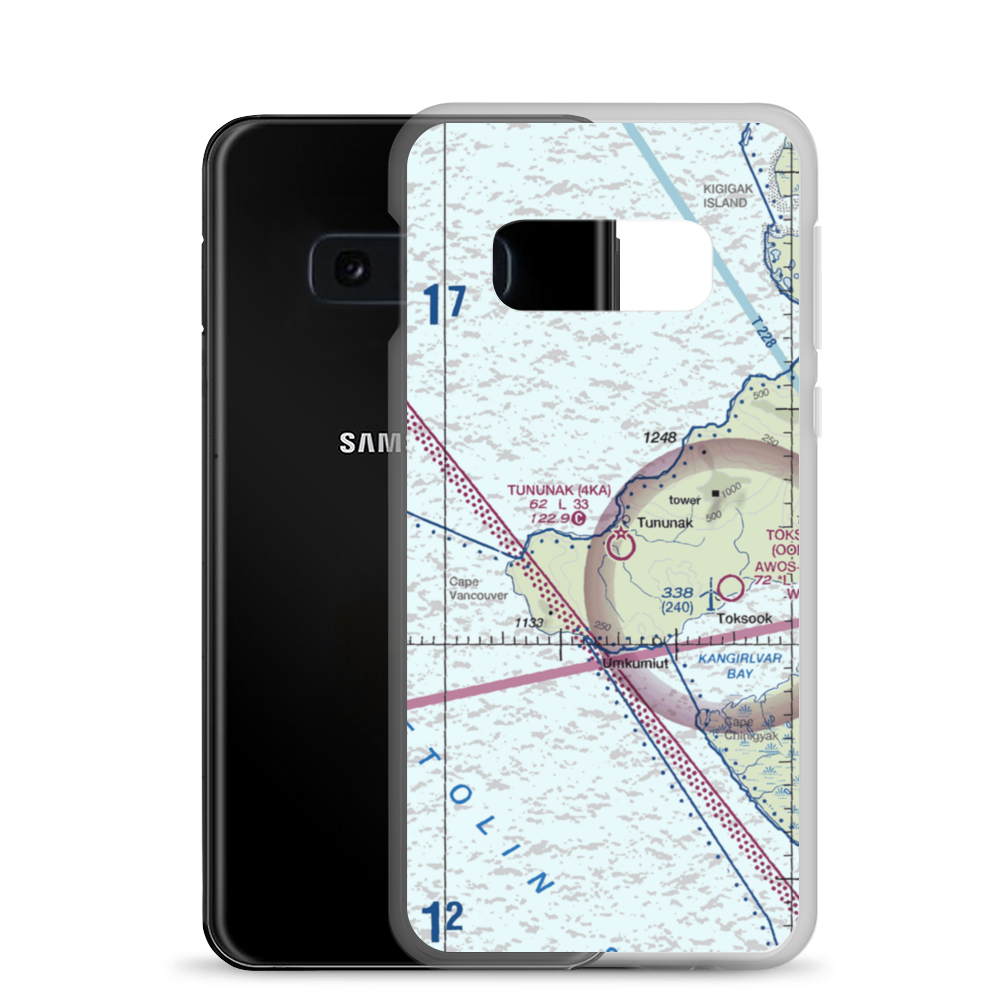 Tununak Airport (4KA) VFR Sectional Samsung Case Samsung Galaxy S10e model shown