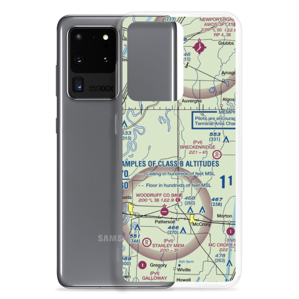 Tupelo Field (TUPELO) VFR Sectional Samsung Case Samsung Galaxy S20 Ultra model shown