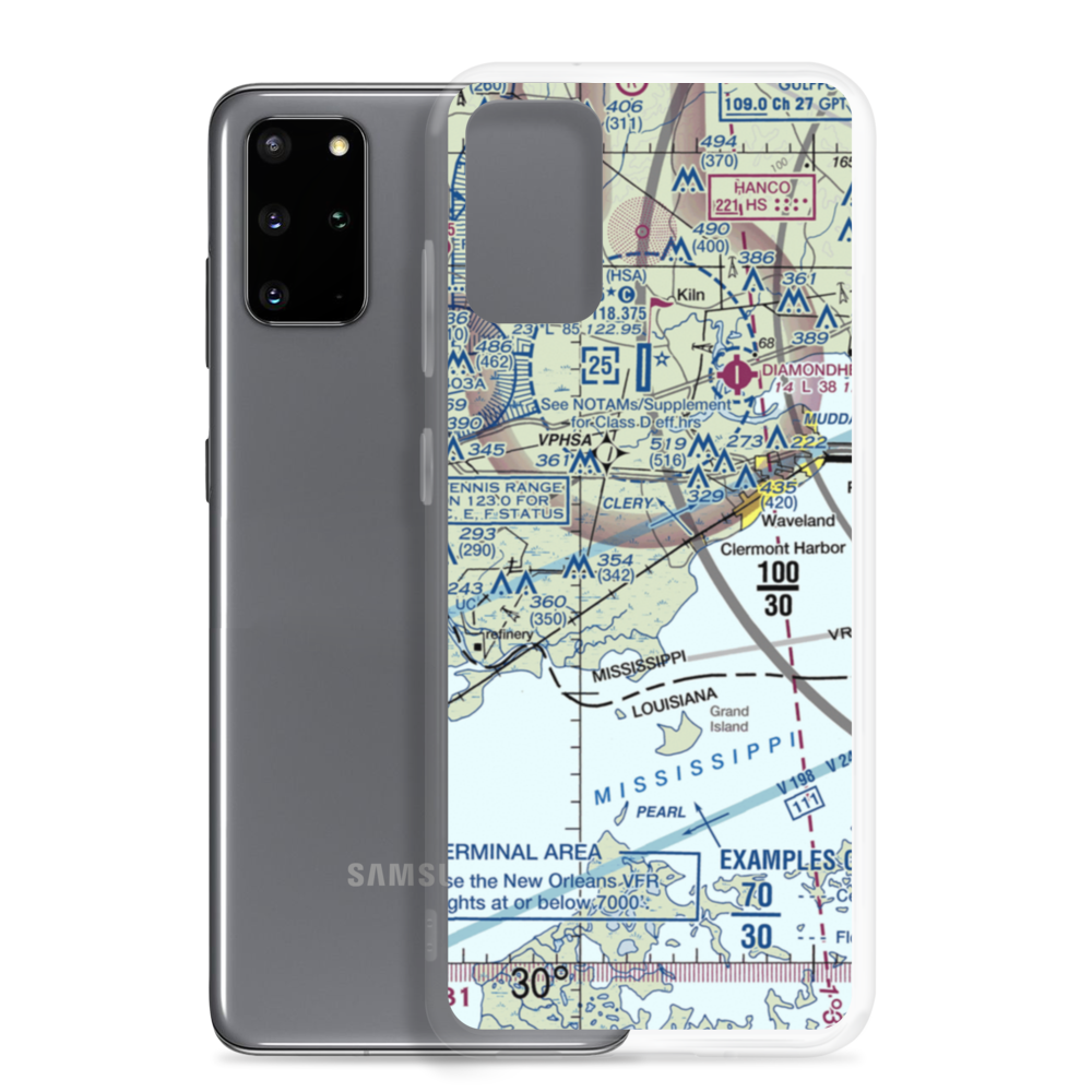 Turkey Bayou Airpark (5MS2) VFR Sectional Samsung Case Samsung Galaxy S20 Plus model shown