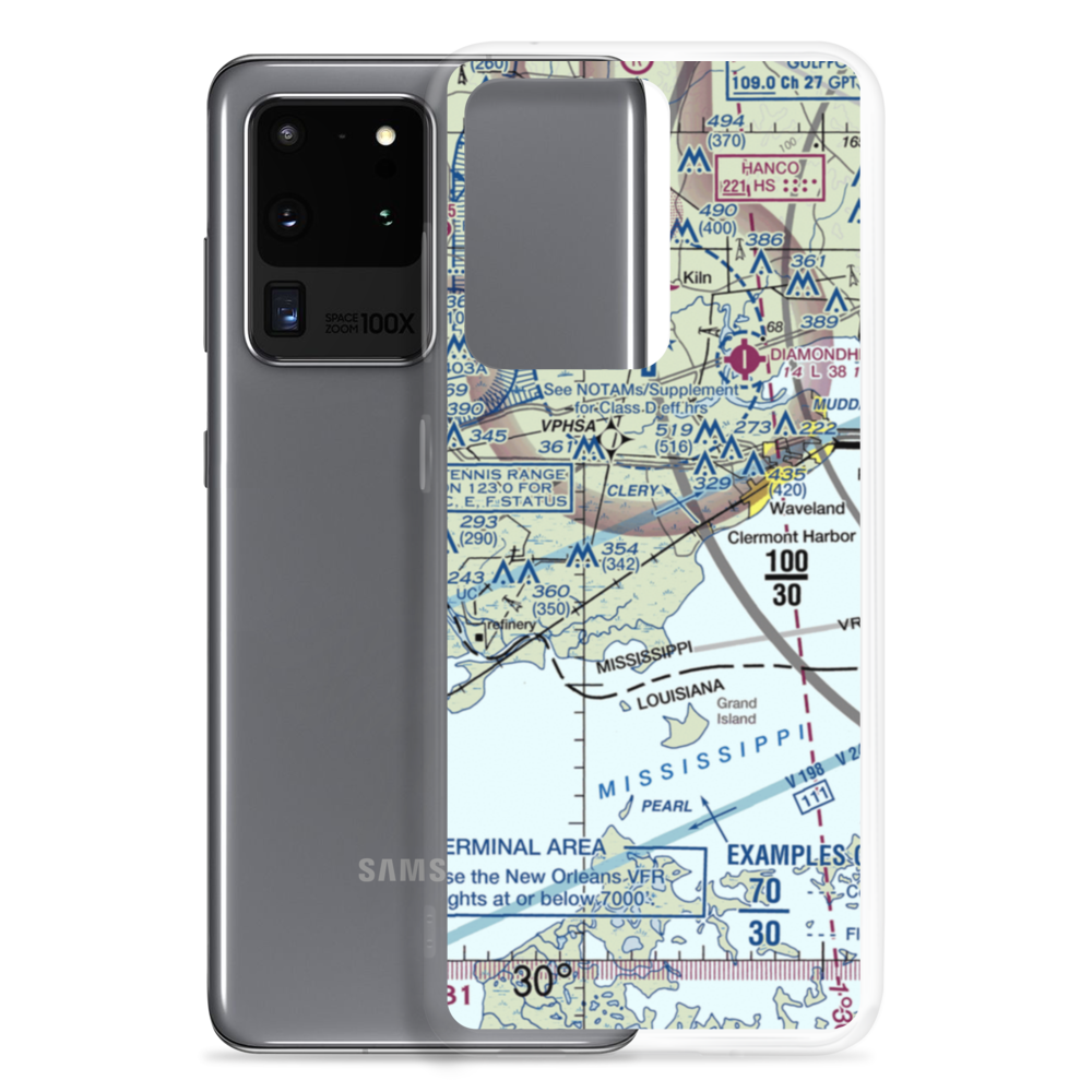 Turkey Bayou Airpark (5MS2) VFR Sectional Samsung Case Samsung Galaxy S20 Ultra model shown