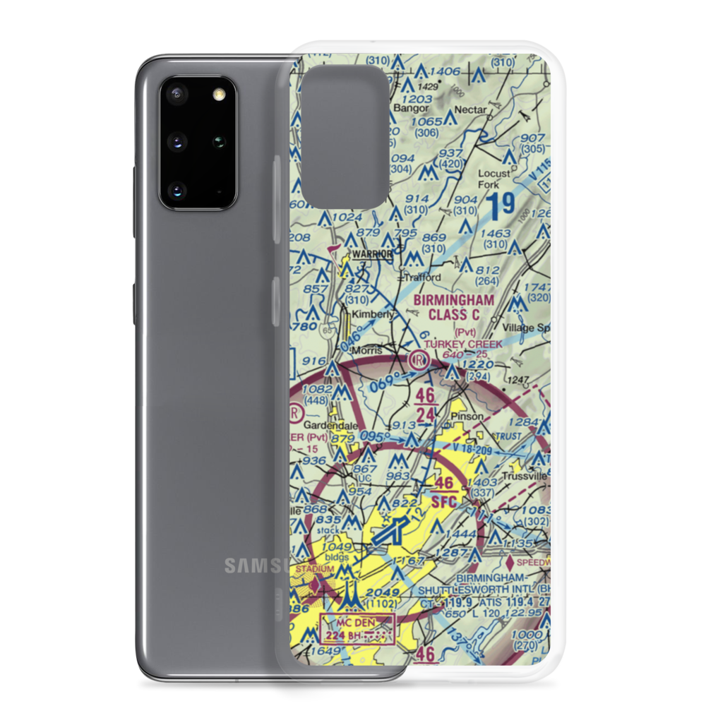 Turkey Creek Airport (AL16) VFR Sectional Samsung Case Samsung Galaxy S20 Plus model shown
