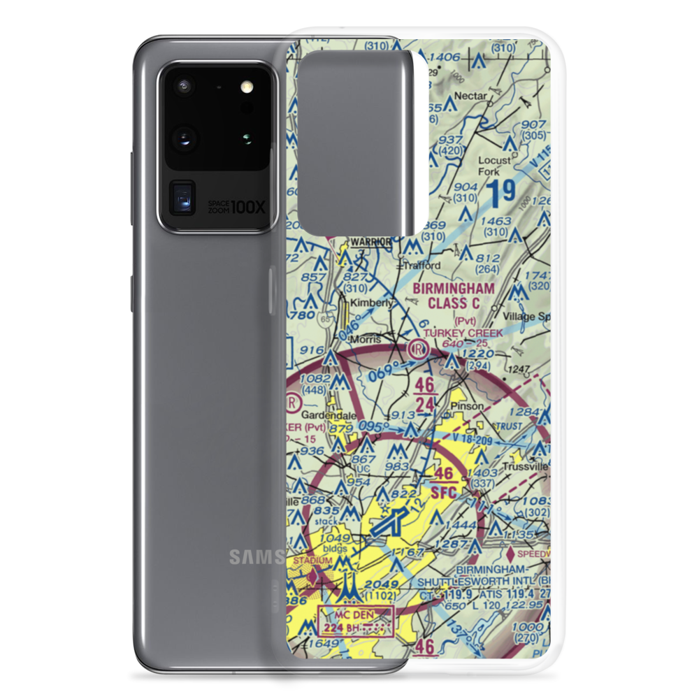 Turkey Creek Airport (AL16) VFR Sectional Samsung Case Samsung Galaxy S20 Ultra model shown