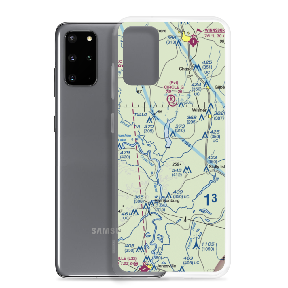 Turkey Creek Lake Airport (9LA1) VFR Sectional Samsung Case Samsung Galaxy S20 Plus model shown