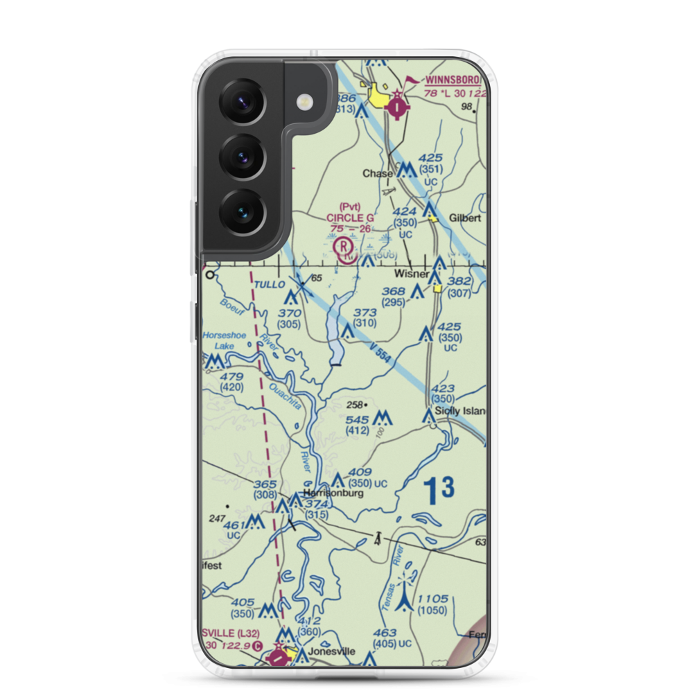 Turkey Creek Lake Airport (9LA1) VFR Sectional Samsung Case Samsung Galaxy S22 Plus model shown