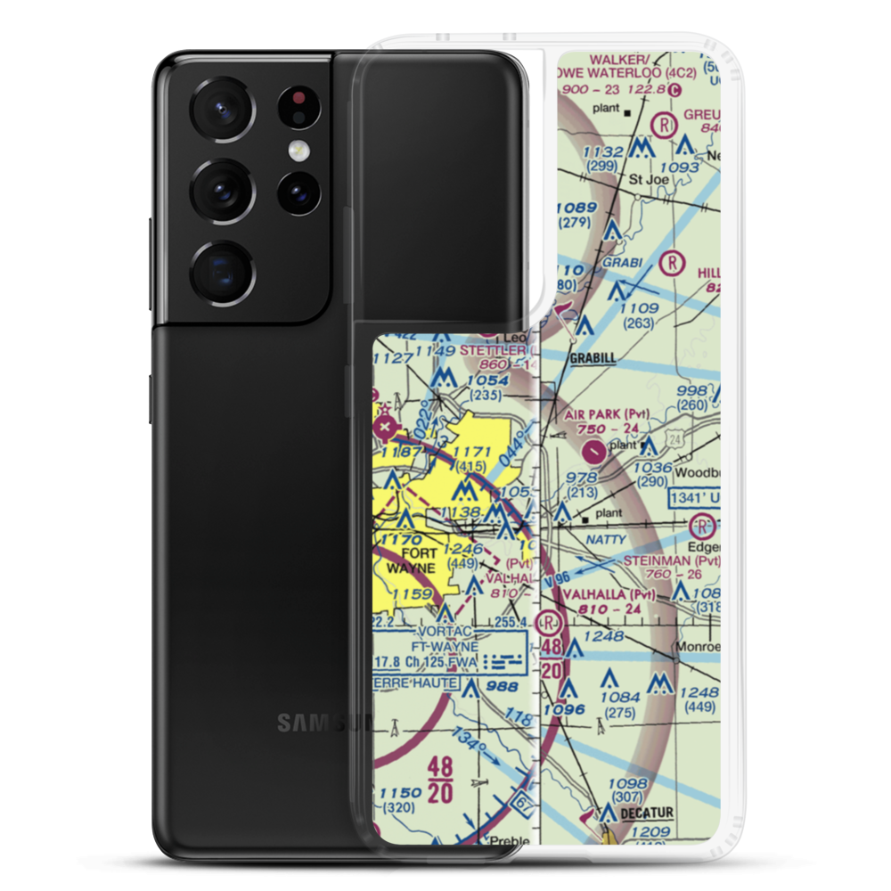 Turkey Run Airport (04II) VFR Sectional Samsung Case Samsung Galaxy S21 Ultra model shown