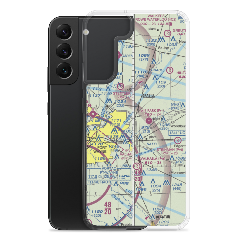 Turkey Run Airport (04II) VFR Sectional Samsung Case Samsung Galaxy S22 Plus model shown
