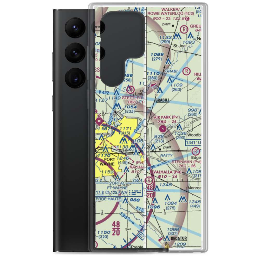 Turkey Run Airport (04II) VFR Sectional Samsung Case Samsung Galaxy S22 Ultra model shown