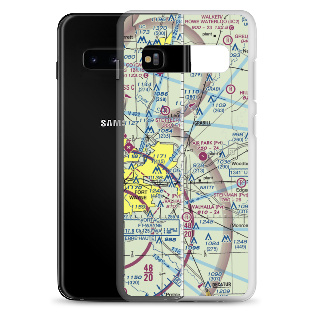 Turkey Run Airport (04II) VFR Sectional Samsung Case Samsung Galaxy S10+ model shown