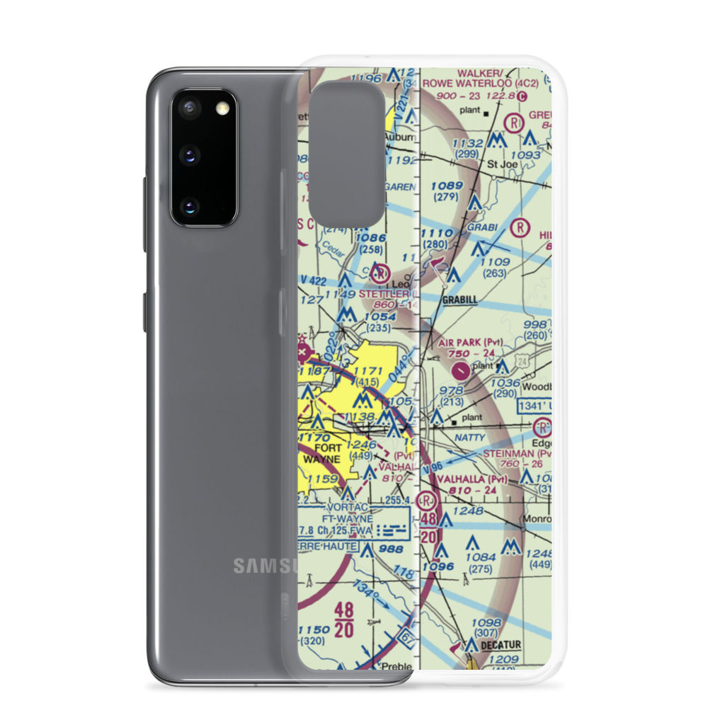 Turkey Run Airport (04II) VFR Sectional Samsung Case Samsung Galaxy S20 model shown