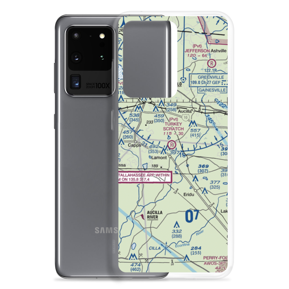 Turkey Scratch Plantation Airport (4FL0) VFR Sectional Samsung Case Samsung Galaxy S20 Ultra model shown