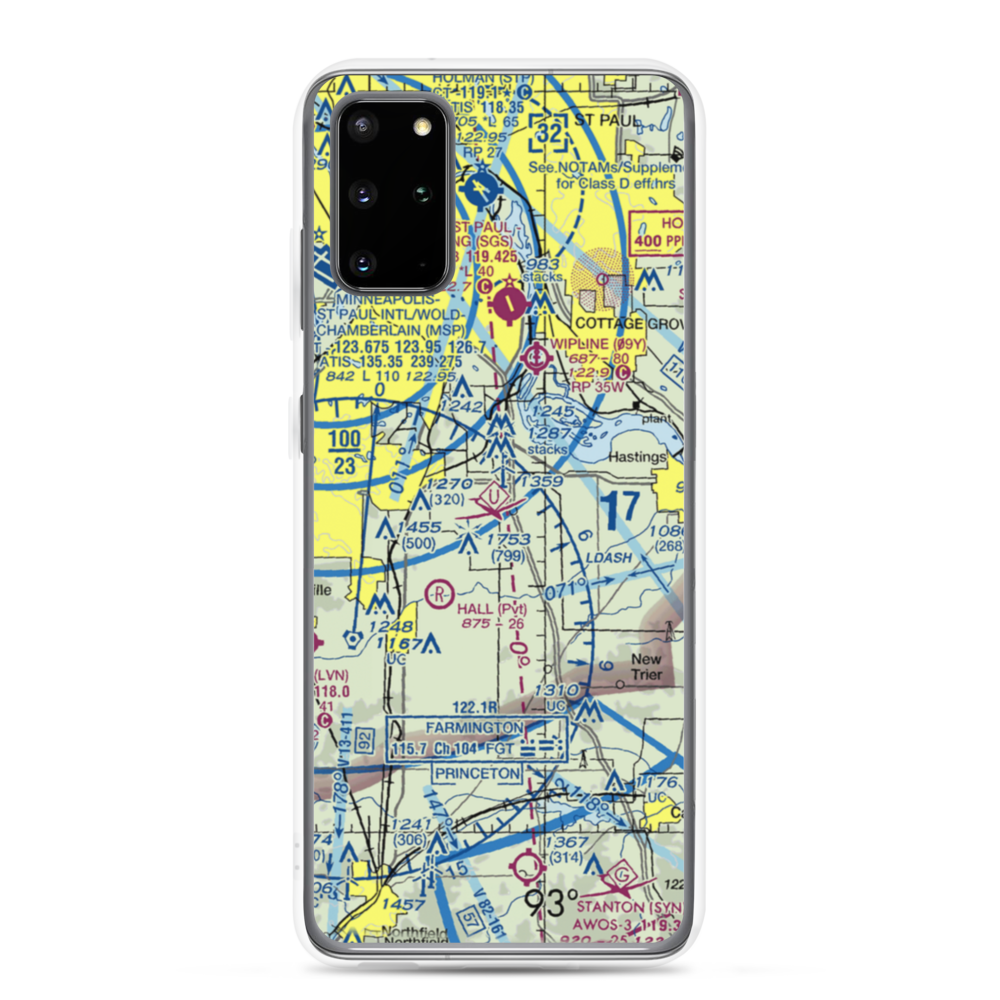 Turkey Track Airport (MY52) VFR Sectional Samsung Case Samsung Galaxy S20 Plus model shown