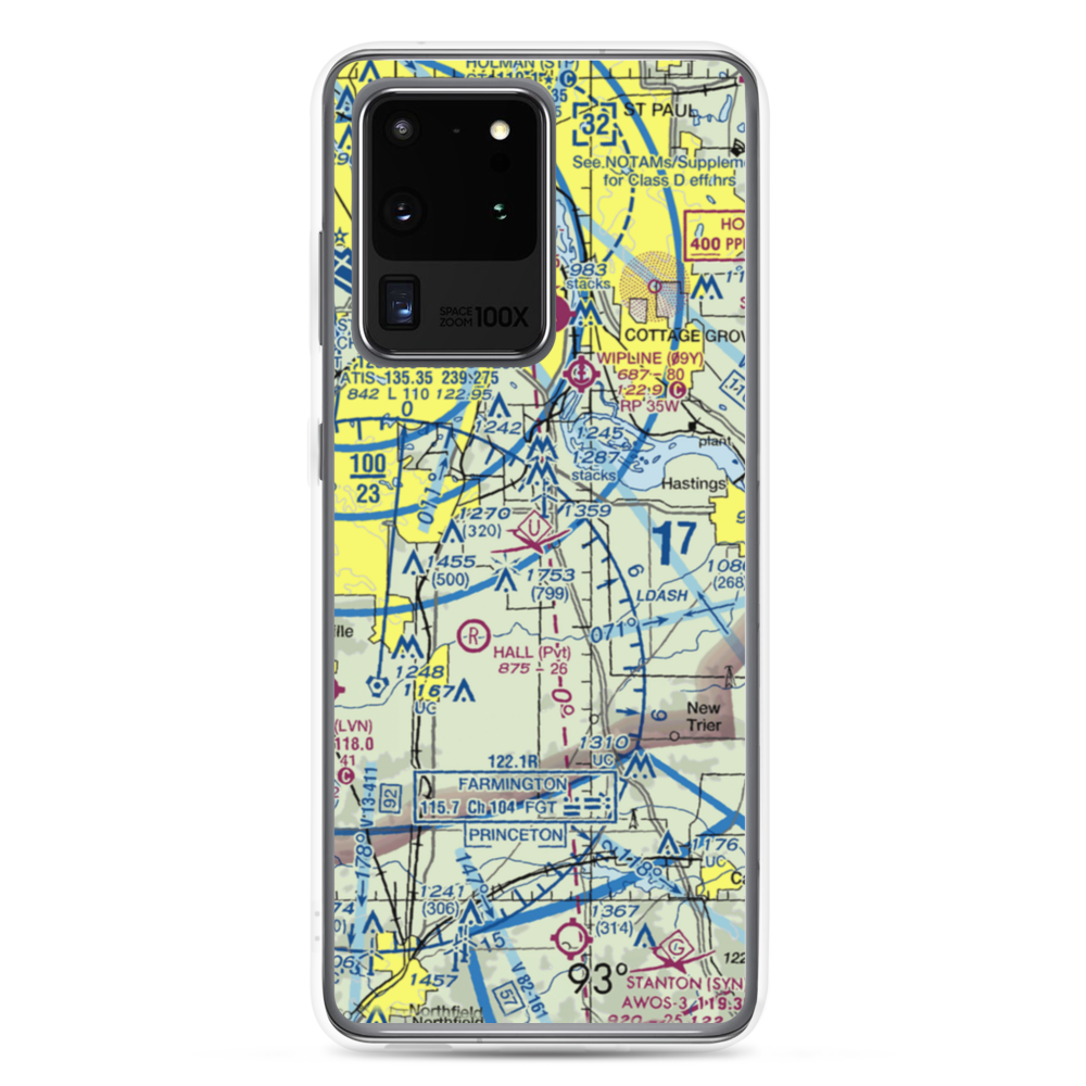 Turkey Track Airport (MY52) VFR Sectional Samsung Case Samsung Galaxy S20 Ultra model shown