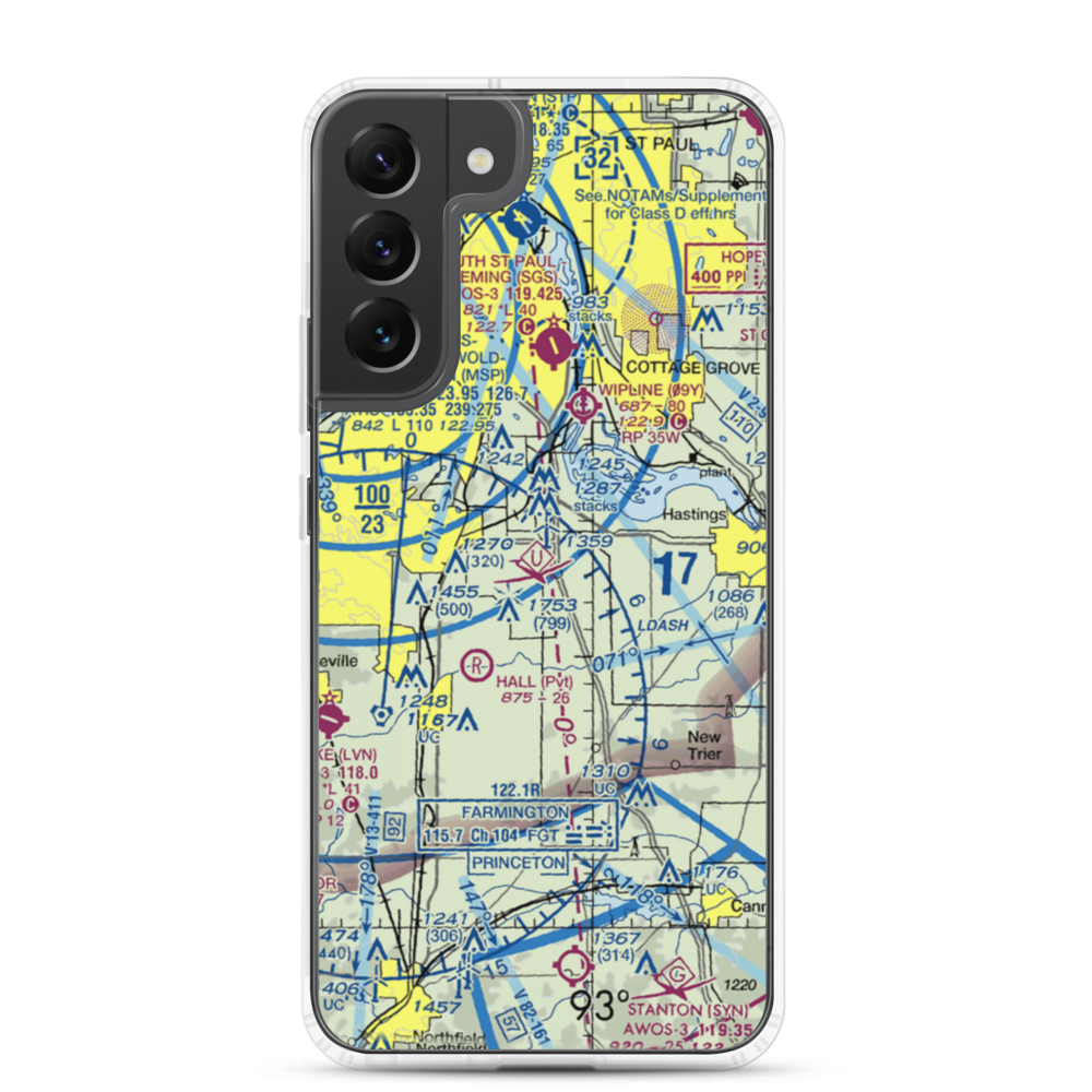 Turkey Track Airport (MY52) VFR Sectional Samsung Case Samsung Galaxy S22 Plus model shown