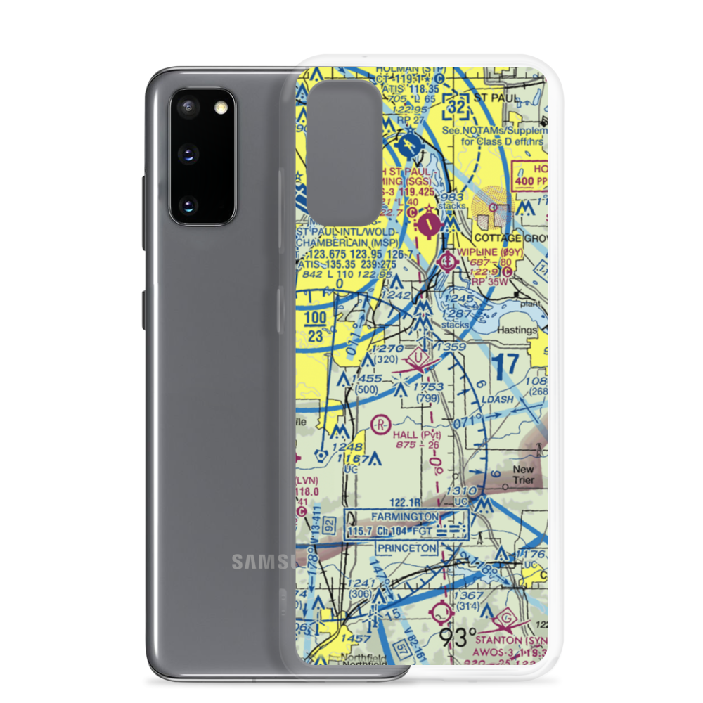 Turkey Track Airport (MY52) VFR Sectional Samsung Case Samsung Galaxy S20 model shown