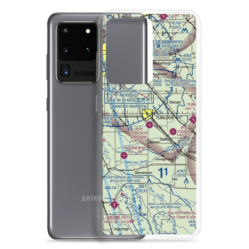 Turlock Airpark (9CL0) VFR Sectional Samsung Case Samsung Galaxy S20 Ultra model shown