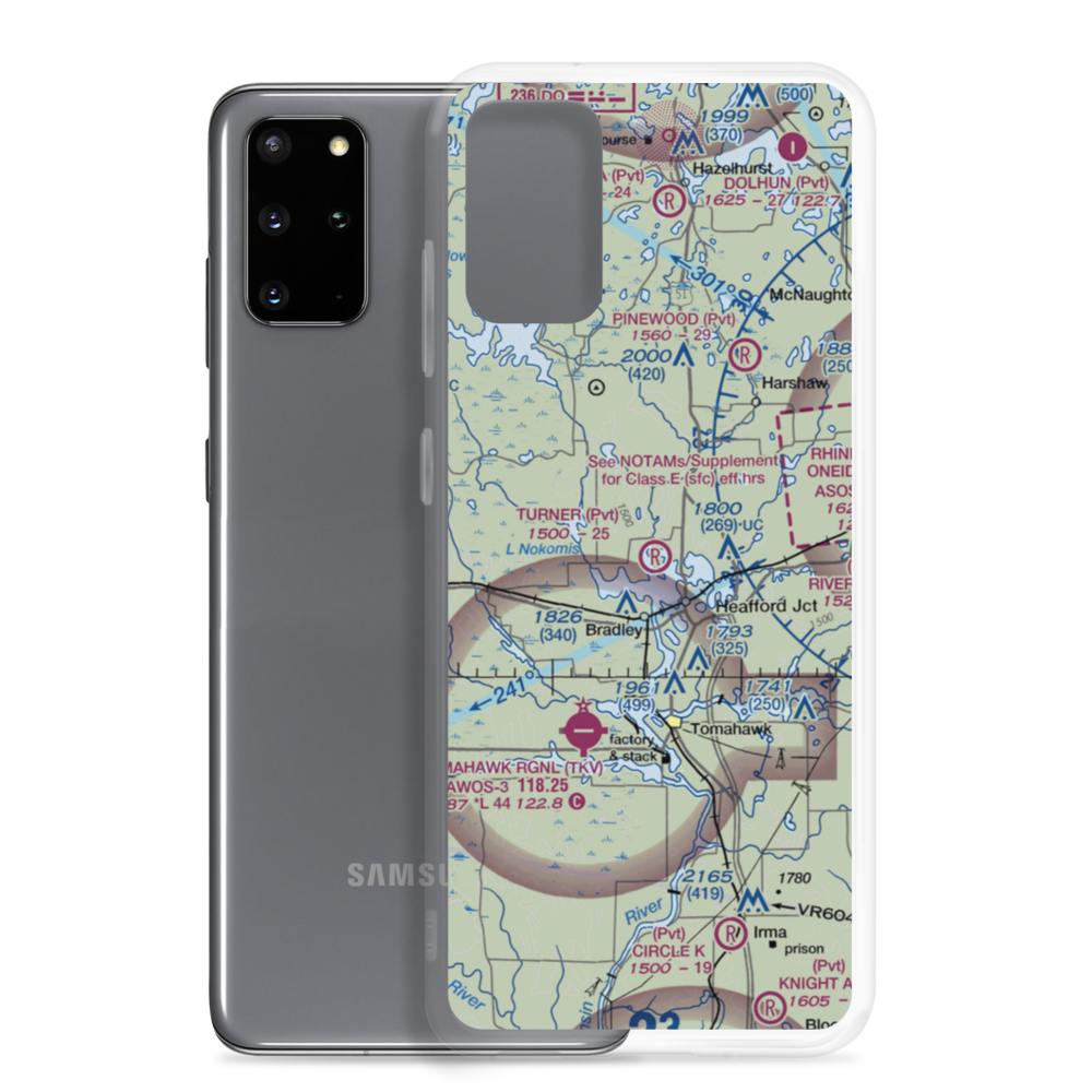 Turner Airport (4WI4) VFR Sectional Samsung Case Samsung Galaxy S20 Plus model shown