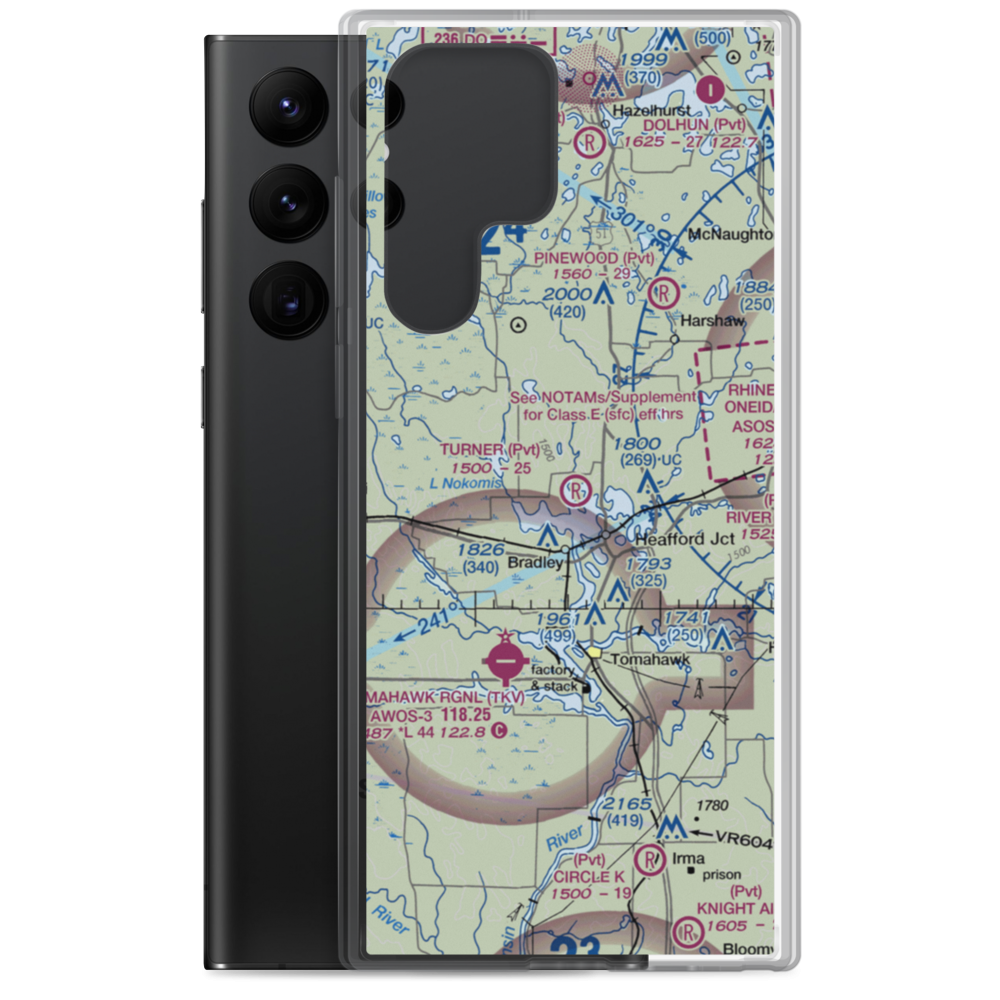 Turner Airport (4WI4) VFR Sectional Samsung Case Samsung Galaxy S22 Ultra model shown