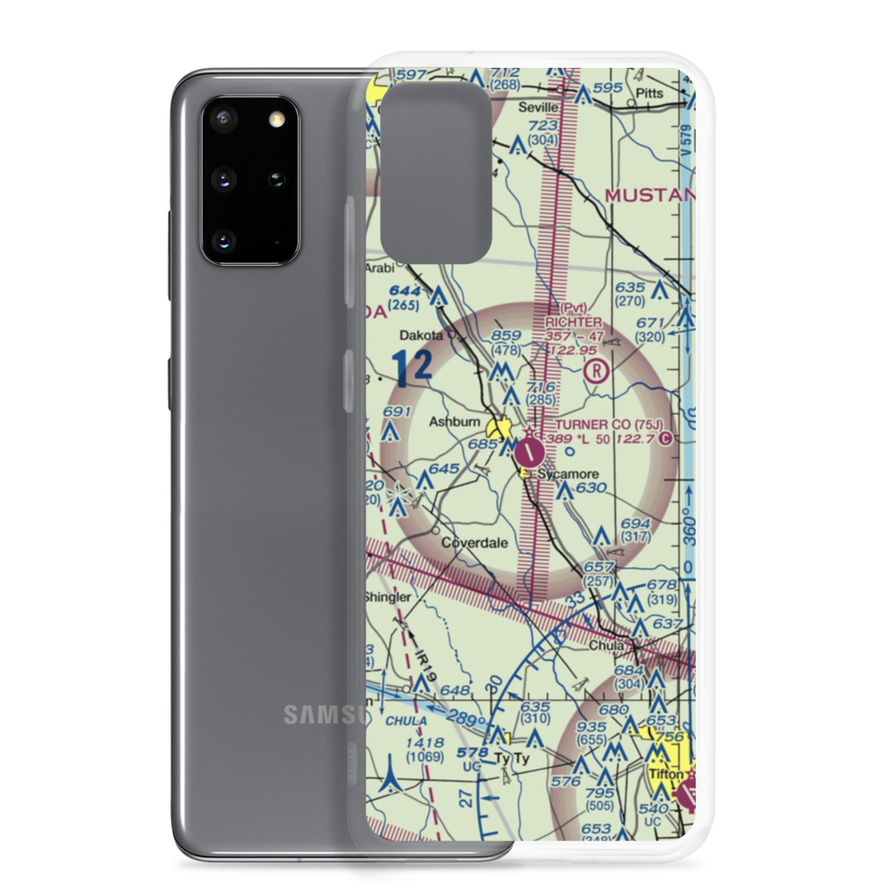 Turner County Airport (75J) VFR Sectional Samsung Case Samsung Galaxy S20 Plus model shown