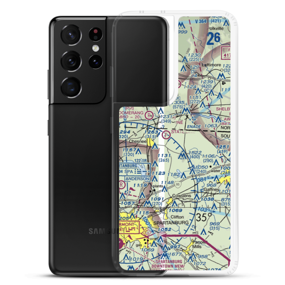 Turner Field (SC88) VFR Sectional Samsung Case Samsung Galaxy S21 Ultra model shown