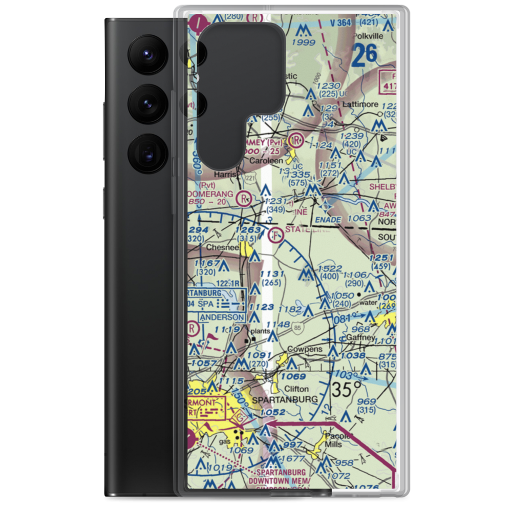 Turner Field (SC88) VFR Sectional Samsung Case Samsung Galaxy S22 Ultra model shown