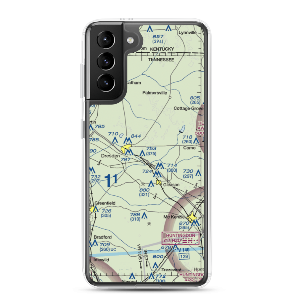 Turner Field (TN48) VFR Sectional Samsung Case Samsung Galaxy S21 Plus model shown