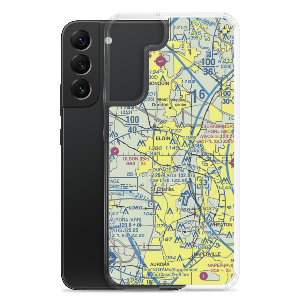 Turner Seaplane Base (IS23) VFR Sectional Samsung Case Samsung Galaxy S22 Plus model shown