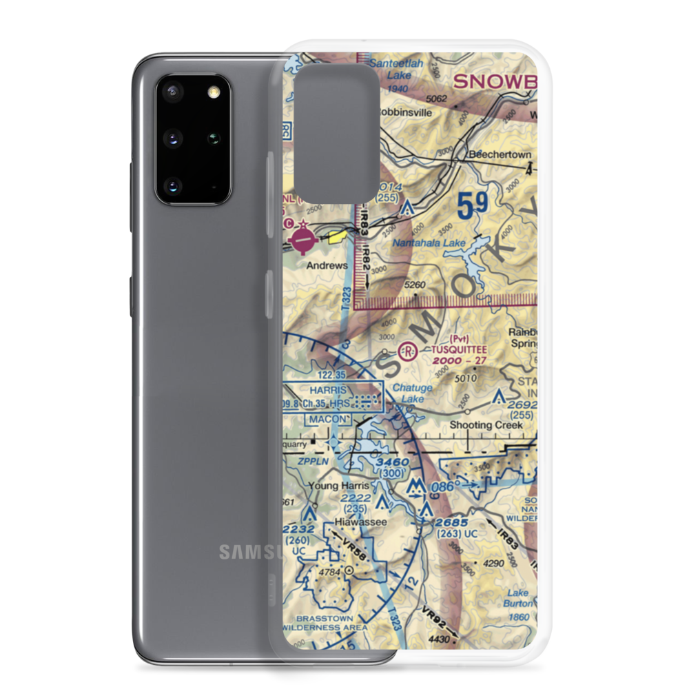 Tusquittee Landing Airport (NC08) VFR Sectional Samsung Case Samsung Galaxy S20 Plus model shown