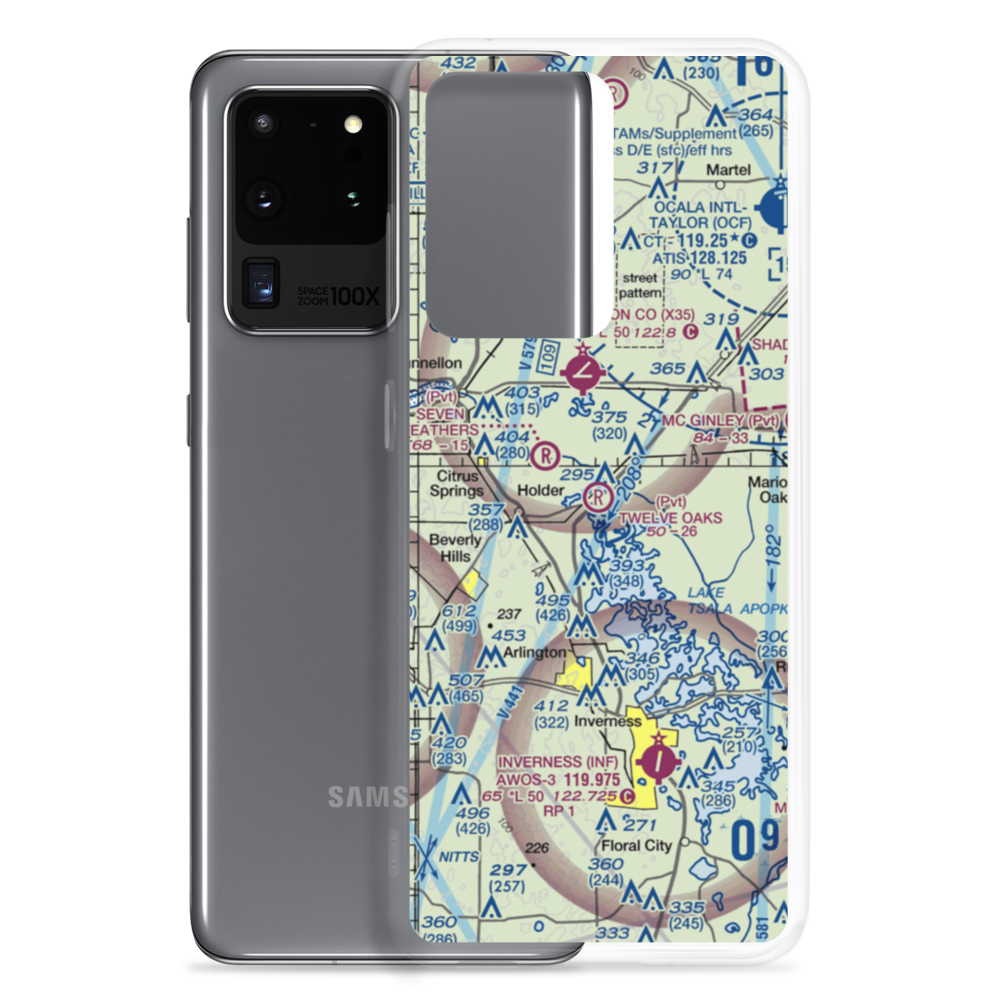 Twelve Oaks Airport (5FL7) VFR Sectional Samsung Case Samsung Galaxy S20 Ultra model shown