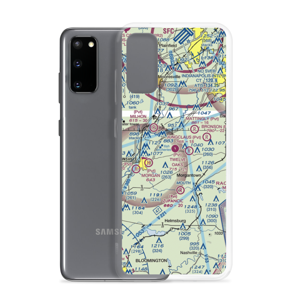Twelve Oaks Airport (II87) VFR Sectional Samsung Case Samsung Galaxy S20 model shown