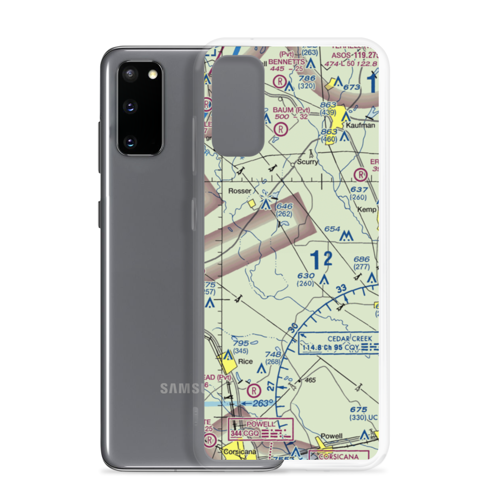 Twin Acres Airport (9TE0) VFR Sectional Samsung Case Samsung Galaxy S20 model shown