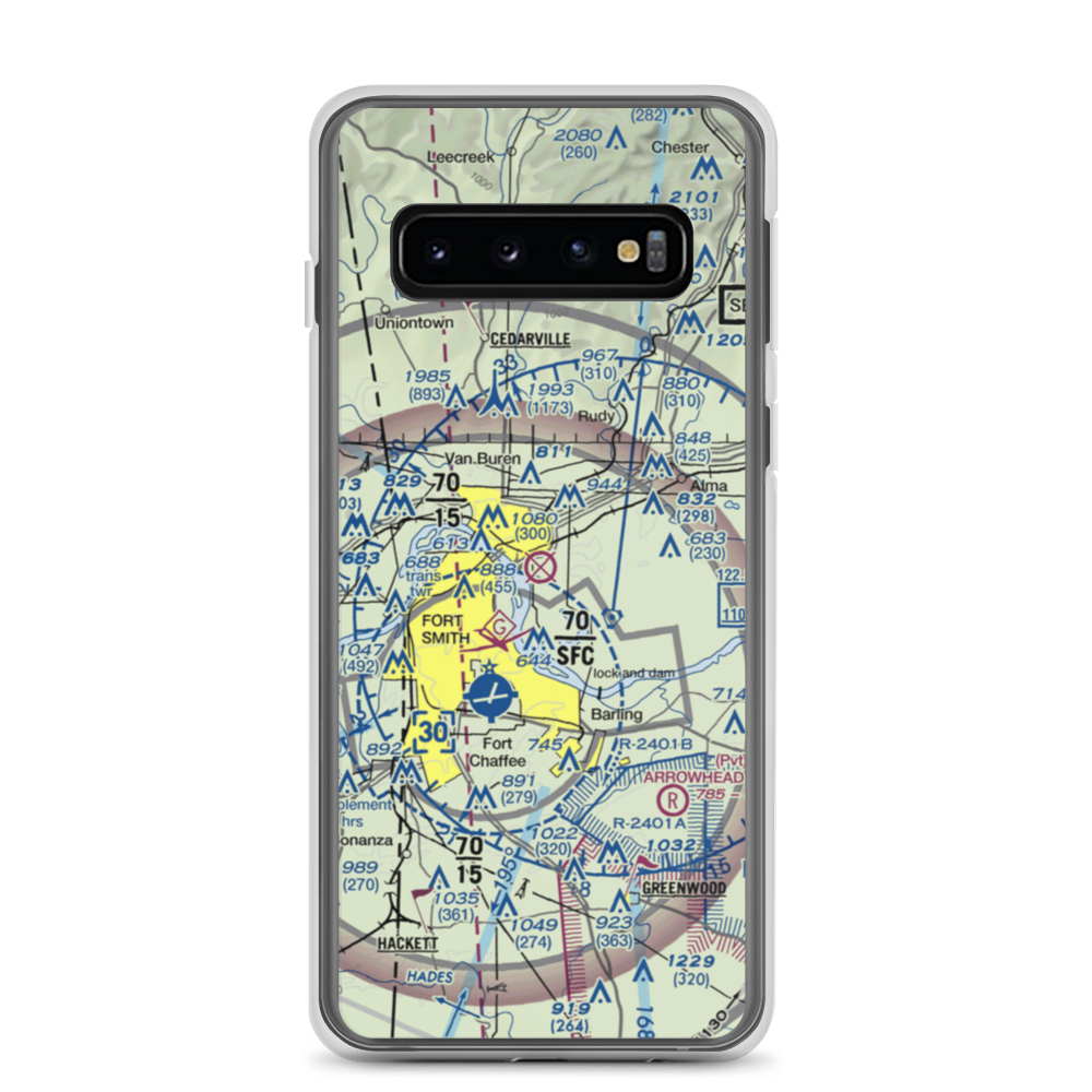 Twin Cities Airport (39AR) VFR Sectional Samsung Case Samsung Galaxy S10 model shown