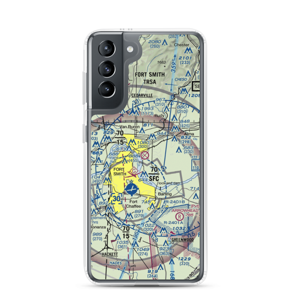 Twin Cities Airport (39AR) VFR Sectional Samsung Case Samsung Galaxy S21 model shown