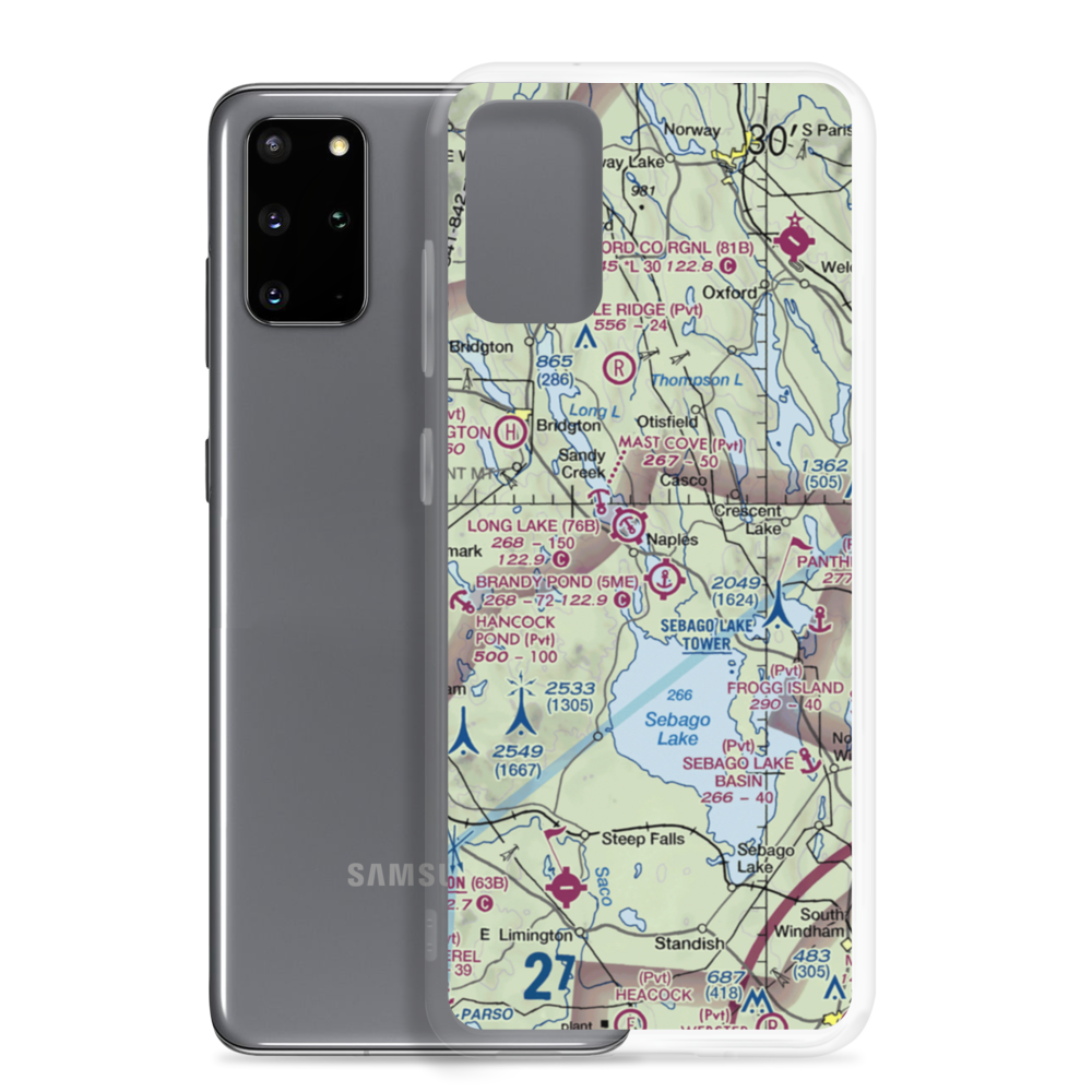 Twin Eagles Airport (71ME) VFR Sectional Samsung Case Samsung Galaxy S20 Plus model shown