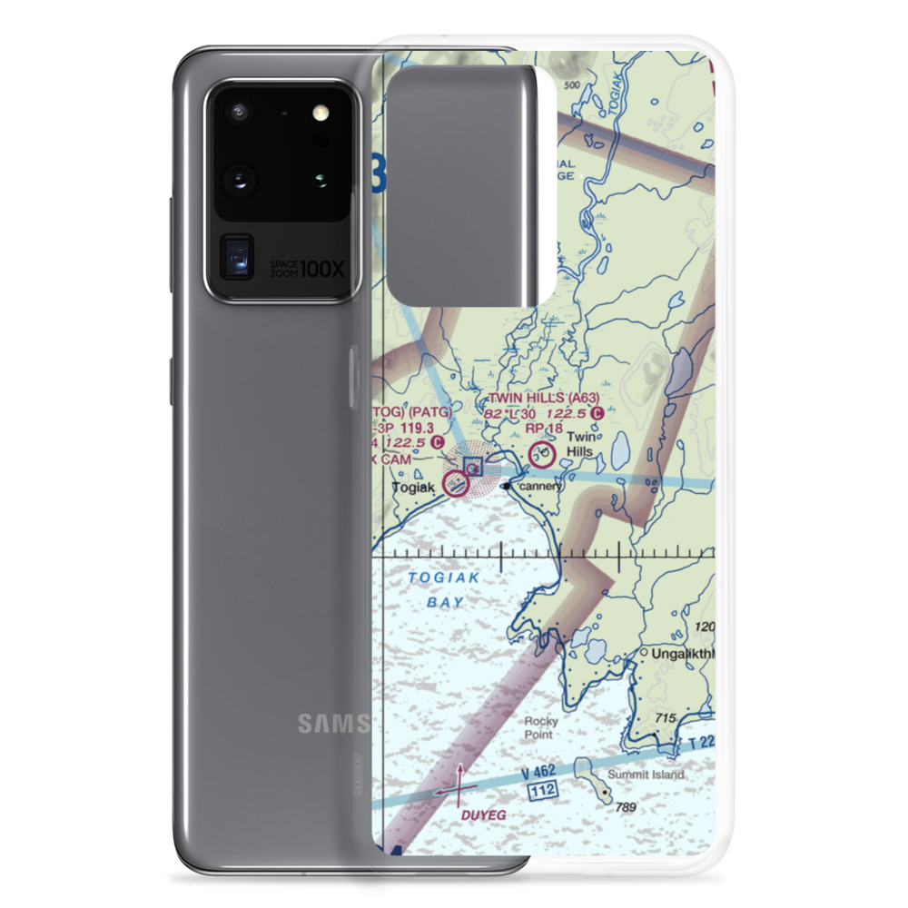Twin Hills Airport (A63) VFR Sectional Samsung Case Samsung Galaxy S20 Ultra model shown