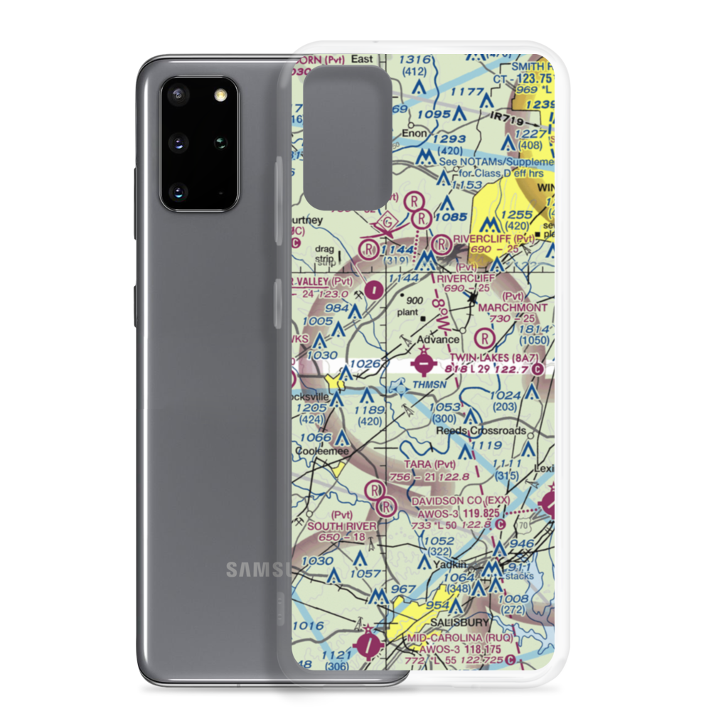 Twin Lakes Airport (8A7) VFR Sectional Samsung Case Samsung Galaxy S20 Plus model shown