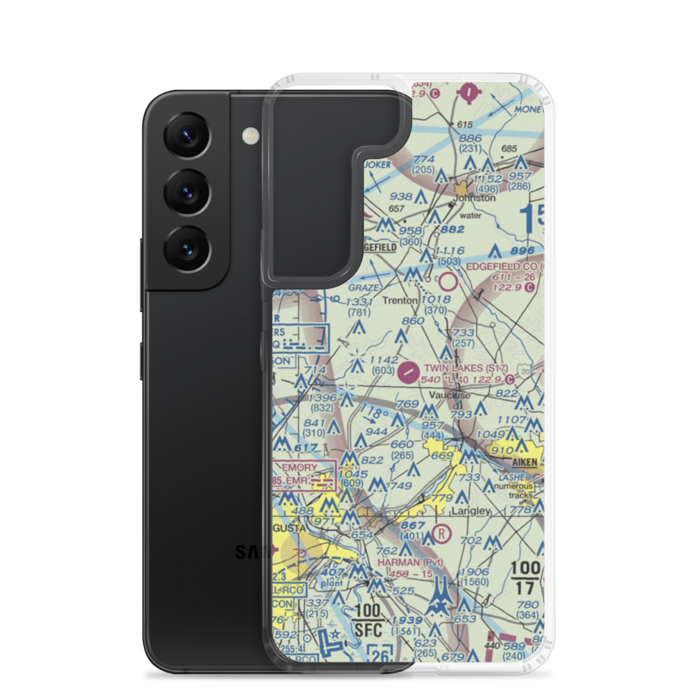 Twin Lakes Airport (S17) VFR Sectional Samsung Case Samsung Galaxy S22 model shown