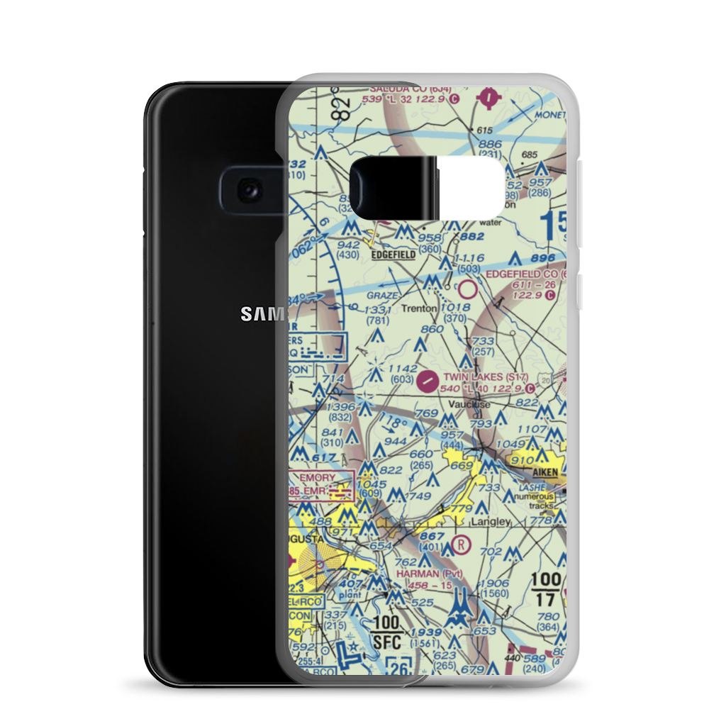 Twin Lakes Airport (S17) VFR Sectional Samsung Case Samsung Galaxy S10e model shown