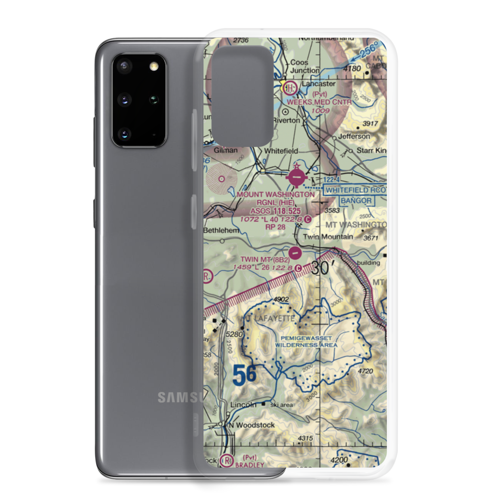 Twin Mountain Airport (8B2) VFR Sectional Samsung Case Samsung Galaxy S20 Plus model shown