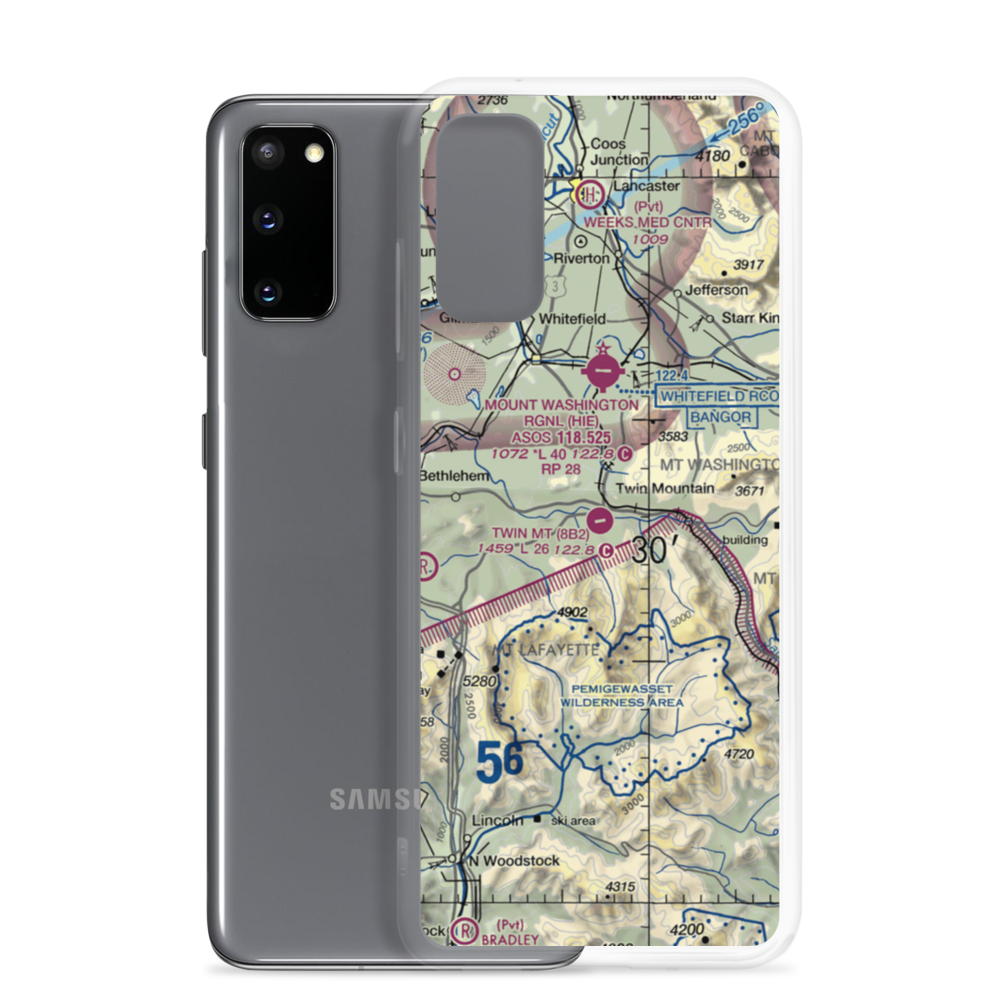 Twin Mountain Airport (8B2) VFR Sectional Samsung Case Samsung Galaxy S20 model shown