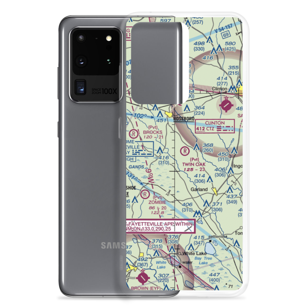 Twin Oak Airport (NC69) VFR Sectional Samsung Case Samsung Galaxy S20 Ultra model shown